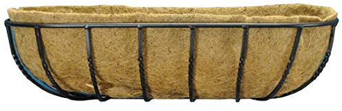 Selections Manor Wall Trough Metal Garden Planter with Coco Liner (75cm)