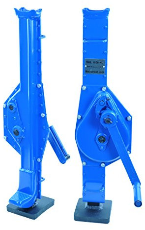 Pro-Lift-Werkzeuge Stahlwinde 1,5t Stockwinde mit Ratschen-Kurbel Fußhöhe 60mm Handwinde Winde 1500kg