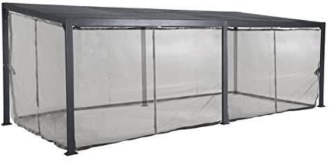 Hespéride Rideaux moustiquaires pour tonnelle 7.2x3 m Avila
