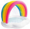 Intex 57140NP - Piscina, Piscina Hinchable Infantil, diseño arcoíris, Piscina Infantil Redonda, pulverizador, Suelo Acolchado y Parasol, Piscinas Desmontables para niños, Piscina bebé 12 Meses