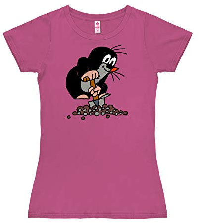 Logoshirt® Der kleine Maulwurf T-Shirt Damen pink S