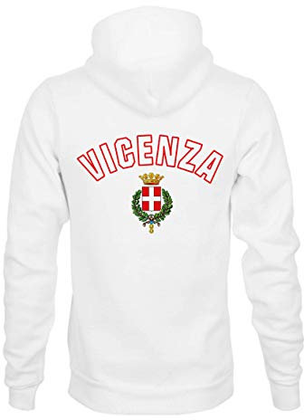 Tipolitografia Ghisleri Felpa Vicenza Stemma Stampa Retro Tifosi Calcio vicentini - Clicca personalizza per Taglia