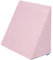 Badum - Rückenkissen - Keilkissen Bett - 60 x 50 x 30 cm - mit Schicht aus Memory Foam, Bezug Abnehmabar & Waschbar - Lesekissen, Matratzenkeil, Ergonomisches Kissen - Hellrosa