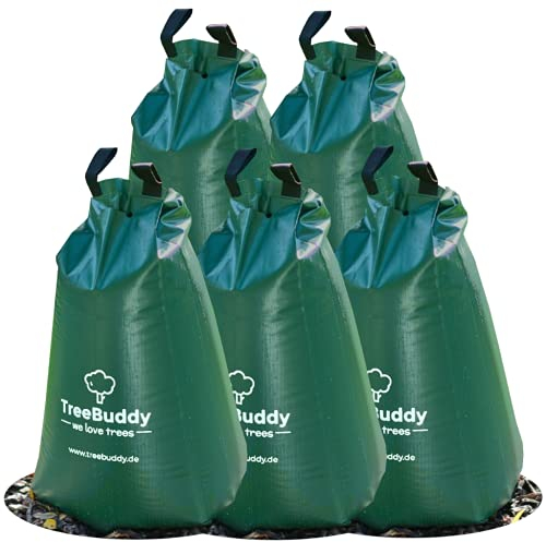 TreeBuddy Baumbewässerungssack | Baumbeutel Bewässerungssack für Bewässerung von Bäumen | langlebiger 75l Bewässerungsbeutel aus robustem PVC | gegen Trockenheit und Hitze… (5)