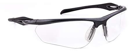 RILEY Cypher Stylish Protective Eyewear UV & Impact Protection Anti Fog Wrap Around Clear Lens Work Safety Glasses Rated to UKCA, UKNI, CE EN166 DIY,Construction,Grinding