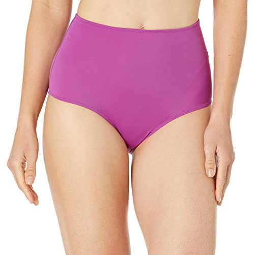 Amazon Essentials Parte Inferior de natación de Cintura Alta (Disponible en Tallas Grandes) Mujer, Violeta, 46