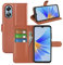 Fertuo Coque pour Oppo A17, Antichoc Portefeuille Étui Housse en Cuir à Rabat Flip Cover Case avec Silicone Bumper, Porte Carte, Béquille, Boucle Magnétique pour Oppo A17, Marron