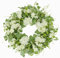 50,8 cm Frühlings- und Sommerkranz Hortensienkranz für Haustür mit weißer Kirschblüte, Eukalyptus und Efeublättern für drinnen und draußen, Zuhause, Bauernhaus, Festival-Dekoration