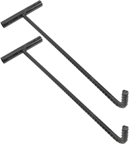YARNOW Edelstahl Schachtdeckelheber T-Haken 16X6.6 Zoll Schachtheber Werkzeug Für Kanaldeckel Öffnen Und Ziehen Robuster Zughaken