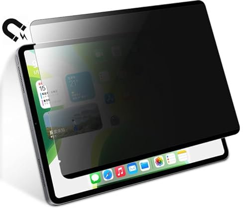 QYiiD Protector de pantalla magnético de privacidad para iPad Air 3 10.5/Pro 10.5 (2017), extraíble reutilizable anti espía azul luz deslumbrante, pantalla de seguridad de alta sensibilidad fácil de