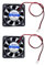 JZK 2PCS 60 x 60 x 15 mm 2pin DC 12V mini silent cooling fan with wires, 6015 small quiet cooling fan 60mm, 6cm miniature brushless DC fan 12V, 3D printer fan with cable, heatsink fan
