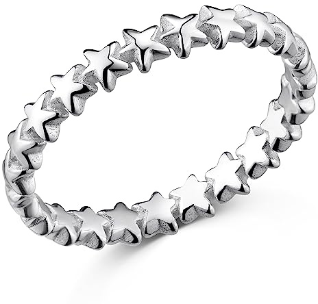 MATERIA by Matthias Wagner Feiner Sternen Ring Silber 925 für Damen in verschiedenen Größen