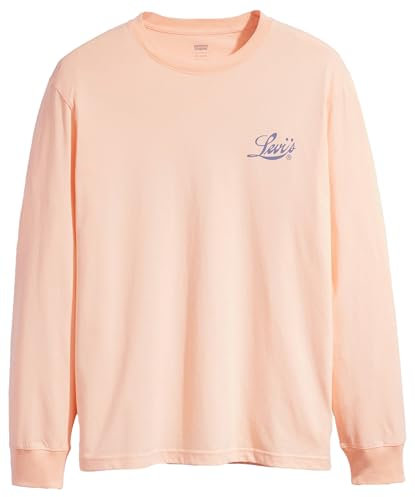 Levi's Relaxed Graphic Tee Pinks Roses à thé Graphiques Relax LS, LC Back Palm Scene P, L Homme