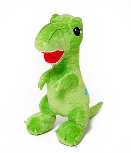 Gustaw Dino EDI Kuscheltier Groß XXL, Dinosaurier Gross Plüschtier Spielzeug Stofftier Plüschtier Dekoration, Kinder, XXL Dino EDI Tyrannosaurus Plüschsaurier (Grun, 160cm)