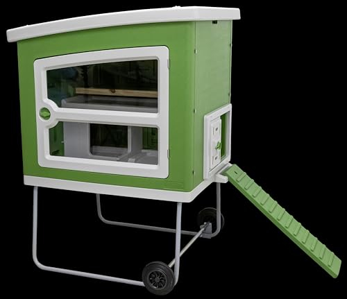 Kerbl Mobile Coop aus Kunststoff, für die Hühnerhaltung auf Grünflächen, L x B x H 119 x 926x 162 cm, mit Doppelwänden, 81738