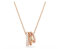 Swarovski Hyperbola pendant, Mixed cuts, White, Rose gold-tone plated