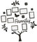 Angoily Sticker Mural Arbre Cadre Photo Élégant Autocollant Mural 3d Facile à Appliquer Décoration D'intérieur pour La