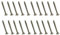 M4 x 30mm Door Hinge Chrome Screws Replacement (Pack of 20)