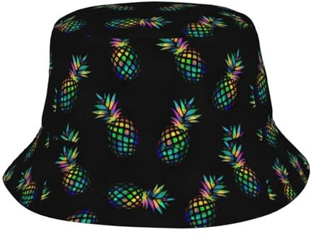 Anglerhut Ananas, Fischerhut Weich Bucket Hat Mode Wanderhut Für Outdoor Trekking Angeln