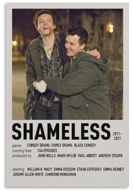 TULAOJI Shameless Show-Poster, Leinwand, Kunstposter und Wandkunst, Gemälde, ungerahmt, 40 x 60 cm