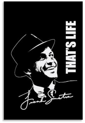 YRAEYWAER Poster Frank Sinatra Thats Live, ästhetische Dekoration, Wohnzimmer, Wohnzimmer, Wandkunst, Dekoration, Poster, 40 x 60 cm, ungerahmt, 8