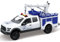 STOULKD Voiture miniature pick-up avec kayak, véhicule tout-terrain jaune, véhicule de sauvetage avec bateau amovible (transpalette)