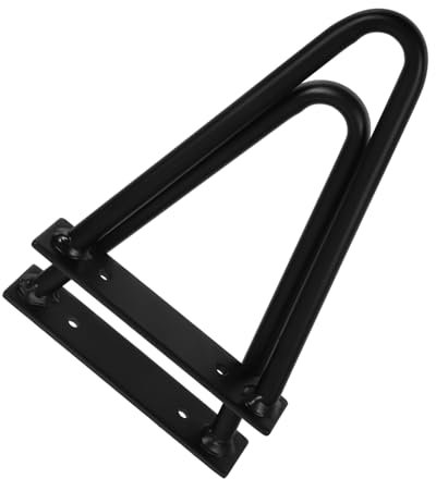 NUOBESTY Lot De 2 Pieds De Table Basse en Fer Noir Et Métal pour Table Basse Banc Bureau