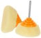 MAGICLULU 2 Stück Polieren des Schleifkopfes Schaum Pads hart Auto -Details Pufferpolierer Puffer-Schwamm-Pad Auto-Puffer und Polierer-Kit Polierpad Schwamm.Edelstahl Yellow