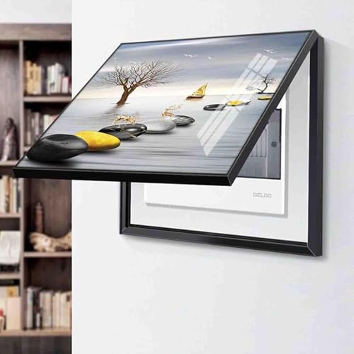 Dekorative Abdeckung für elektrische Zählerkasten verstecken Sie Sicherungskasten mit Bilderrahmen Zählerkasten-Dekor Schrank Bilder for Aufhängen,10,40x30cm