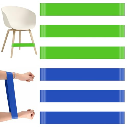 BOULESENM 6PCS Élastique Chaise TDAH, Bande Elastique pour Chaise TDAH pour Enfants, Elastique pour les Chaiseés, Bandé Elastique Musculation, Convient Aux Enfants Hyperactifs, pour le Fitness
