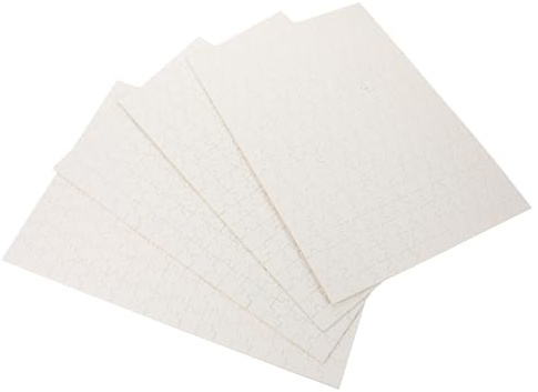 QUMIIRITY Leeres Holzpuzzle 4 Stück Sublimationsrohling 200 Teile 35x25cm Kinder Selbstgemacht Bastelspielzeug Kreativspielzeug