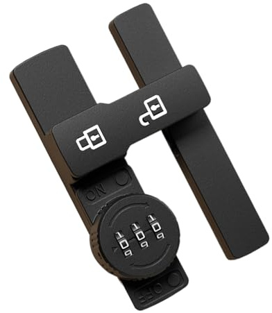 Serratura per armadio con codice, serratura di sicurezza per armadio, di sicurezza antifurto senza trapano per documenti sul posto di lavoro cucina camera da letto casa fienile dormitorio