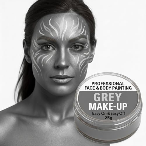 Trendandstylez Maquillaje profesional para teatro, 25 g, pintura facial y corporal para carnaval, Halloween y cosplay, respetuoso con la piel, prueba dermatológica, maquillaje para mujeres, hombres y