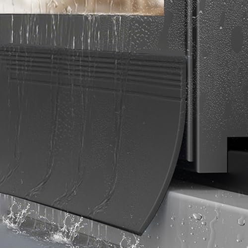 GoldeneAmeisen Rubber Self-adhesive Window Rain Deflector,Rain Deflectors For Exterior Doors,door Rain Deflectors,Easy Installation,Self-Adhesive,Not Prone To Aging,For Window Edge Cap