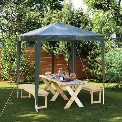 Nqyjm Tonnelle de Jardin Extérieur Tente de Réception Professionnelle 2x2 m Vert, Pavillon Chapiteau pour Mariage, Fêtes, Camping, événements Commerciaux