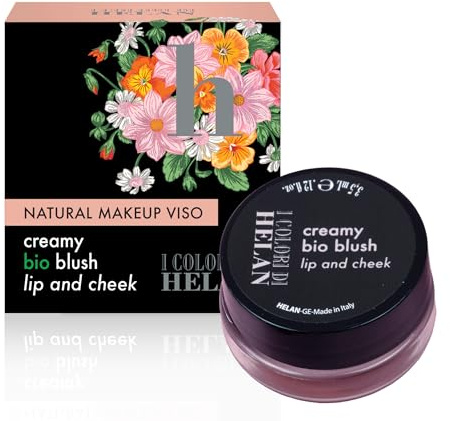 Helan I Colori di Helan – Bio Cremiger Blush und Lippenbalsam für Wangen und Lippen, Terrakotta, Make Up mit Hoher Deckkraft, Echinacea-Extrakt und Öle - Gesichts-make-up, Made in Italy, 3,5 ml