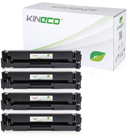 Kineco 4 Toner kompatibel mit Canon i-SENSYS LBP613Cdw MF-631 632 634 635 636 LBP-611 612 613-045H