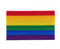 40 x 25 mm Regenbogen Flagge LGBT Pride Flag Patch Aufnäher Aufbügler 1035 A