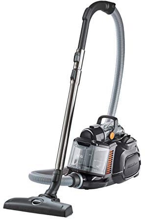 AEG LX7-2-EB-P Aspiradora de Trineo Sin Bolsa, 750 W de Potencia, Filtro Higiénico Lavable, Depósito de 1,4L, Fácil Vaciado, Radio de Acción de 9 m, 72dB de Ruido,Cepillo Suelos Duros y Parquet, Negro