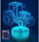 HPBN8 Ltd 3D Traktor LED Lampe 7/16 Farben 3D Traktor Lampen Fernbedienung USB Power 16 Farben Kinder Schlafzimmer Geburtstag Weihnachten Geschenke