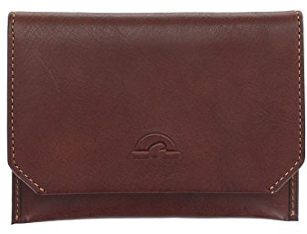 Tony Perotti Dünne Tasche aus Vollnarbenleder, mit RFID-Schutz, 1008_1, Braun