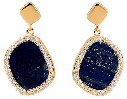 Orphelia Damen-Ohrstecker 925_Sterling_Silber Lapislazuli ZO-7468