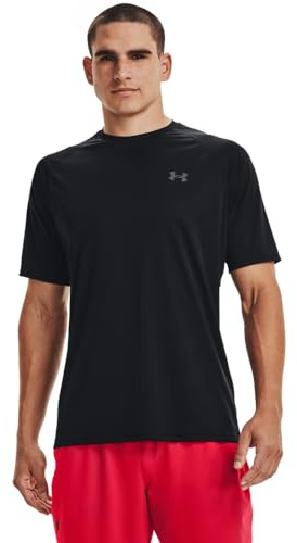 Under Armour Men's Velocity 2.0 Short Sleeve T Shirt, (001) Black / / Pitch Gray, X-Large
