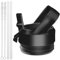 AIPENQ Straw Cap for YETI Rambler Bottle and RTIC Bottle, Straw Lid with 2 Straws and 2 Brushes (Black)