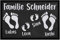 SpecialMe® Fußmatte mit Namen Familie personalisiert Fußabdrücke Vornamen Familienname rutschfest & waschbar weiß 60x40cm