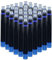 Jinhao Füllfederhalter-Tintenpatronen, Blau, 50 Stück Nachfüll-Tintenpatronen, internationale Standardgröße, 2,6 mm Bohrungsdurchmesser
