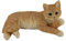 G&H Decor - Realistic 32cm Orange Tabby Cat Garden Statue - Ginger Kitten Patio Garden Ornament Cat Patio - Intricate Detail - Indoor or Outdoor Decorations - Frost Fade Resistant Cat Garden Ornaments