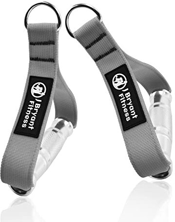 J Bryant Fitness Metal Gym Handles for Cable Machine Attachment Heavy Duty Aluminum Alloy Handle Grips Durable Workout Handles for Resistance Bands Pulley LAT Pulldown System