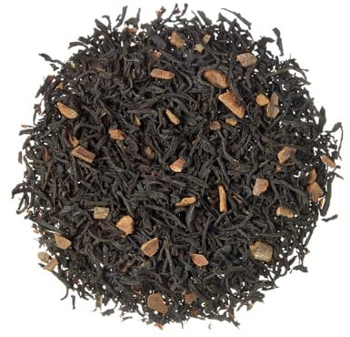 TEA SHOP - Té Negro Canela Black Tea 100g - 50 Tazas - Formato a Granel - Black tea - En Hojas - Con Canela de Ceilán - Energizante
