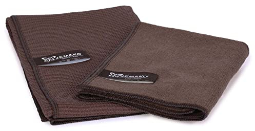 Jemako Set Trockentuch Geschirrtuch groß 45x80 cm mit Profituch Plus S inkl. Wäschenetz (Sinland), (Taupe)